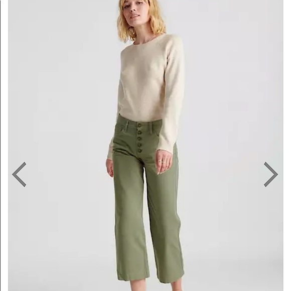 Lucky Brand Mid Rise Crop Wide Leg Jean - Picture 2 of 7